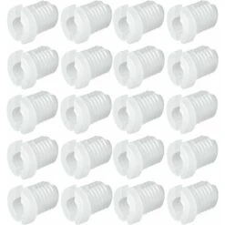 20x Manchon D'écartement Insert Plastique Filetage Intérieur M4 X Longueur 7,5mm Pour Trou 5mm Vis Cheville Fixation Meuble