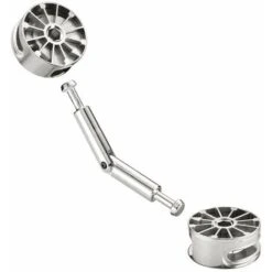 2x Goujon Double Articulé 88mm Ferrure D'assemblage Acier Meuble En Bois Rotule équerre Vis Fixation Bras -Fischer Boutique 56122547 3