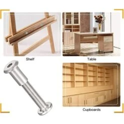 SL.GT,Boulons De Fixation De Hexagonal Vis De Connexion En Meuble M6 X 35MM Connecteur D'armoire Fileté,10Pcs 11 SL.GT,Boulons De Fixation De Hexagonal Vis De Connexion En Meuble M6 X 35MM Connecteur D'armoire Fileté,10Pcs -Fischer Boutique 56707454 5