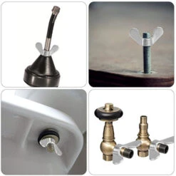 100 PCS Ecrous Papillon En Acier Inoxydable Écrous à Ailettes Oreille Boulon De Serrage Outils De Pour Bricolage - M4 -Fischer Boutique 56801646 5