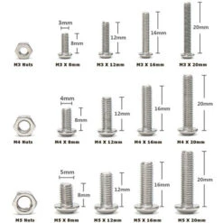 440pcs Vis Sans Tête En Acier Inox, M3 M4 M5 Vis à Métaux, Assortiment Kit De Fixations Vis Pointeau 10 440pcs Vis Sans Tête En Acier Inox, M3 M4 M5 Vis à Métaux, Assortiment Kit De Fixations Vis Pointeau -Fischer Boutique 57550240 4