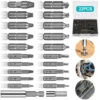 22 Pcs Endommagé Vis Extracteurs, Extracteurs De Vis à Mèches De Polissage Séparée Et D'Extraction Pour Boulons Ou Vis Endommagés, 2-12mm,avec Porte-embout Magnétique Et Adaptateur De Douille,Lilaris