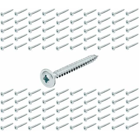 100x Vis Cruciforme Tête Plate M3 X 30mm Filet Complet Acier Bois Meuble 3 100x Vis Cruciforme Tête Plate M3 X 30mm Filet Complet Acier Bois Meuble