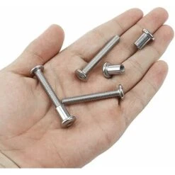 SL.GT,Boulons De Fixation De Hexagonal Vis De Connexion En Meuble M6 X 50MM Connecteur D'armoire Fileté，10Pcs -Fischer Boutique 57986886 5