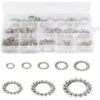 Rondelles De Verrouillage Des Dents 300 Pièces Rondelle Frein Inoxydable Rondelles Dentées Rondelles De Blocage Rondelles Dentées Externes Assortiment Ensemble M2,5 M3 M4 M5 M6 M8 M10 M12, Fonepro -Fischer Boutique 58250803 1