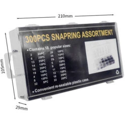 300Pcs Assortiment Circlip Kit, Coffret Circlips En Acier Inoxydable E-Clip Anneau De Retenue Externe Snap Kit Pour Anneau à Circlip, 2mm à 32mm, Fonepro -Fischer Boutique 58250804 3
