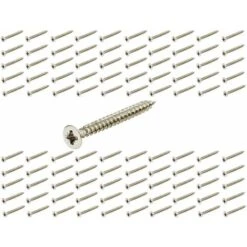 100x Vis Cruciforme M3,5 X 50mm Filet Complet Acier Pozidrive Bois Meuble