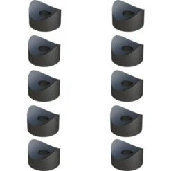 10x Entretoise Plastique Concave Simple D = 17 D = 6 L = 5 Cale Tube Axe Rondelle Support