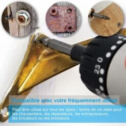 Extracteurs De Vis Endommagés [6 Pièces], Extracteur De Vis, Extracteur De Boulon Cassé En Acier HSS 4341, Dureté Supérieure à 63 HRC -Fischer Boutique 58575628 5