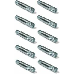 10x Vis D'assemblage De Meuble Diamètre 7mm X Longueur Totale 35mm Avec Filetage 6mm Acier Lit Table