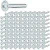 100x Vis Filetée M4x10mm Tête Plate Fente Cruciforme Fixation De Poignées Boutons De Meubles, Acier Zingué -Fischer Boutique 59668528 1