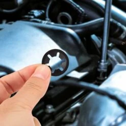 Déstockage 340 Pcs Rondelles Starlock, Rondelles De Blocage, Rondelles À Verrouillage, Vitesse Pousser Des Clips De Vitesse Fixations Rondelles - M3/M4/M5/M6/M8/M10/M12, Noir -Fischer Boutique 59800301 4