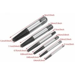 DENUOTOP Extracteurs De Tarauds RT-Q06 6 Pièces Extracteur De Vis De Boulon Endommagé Facile à Retirer Extracteurs De Vis Cassés Ensemble Outil De Retrait Avec Boîte De Rangement Pour Goujons De Tuya 10 DENUOTOP Extracteurs De Tarauds RT-Q06 6 Pièces Extracteur De Vis De Boulon Endommagé Facile à Retirer Extracteurs De Vis Cassés Ensemble Outil De Retrait Avec Boîte De Rangement Pour Goujons De Tuya -Fischer Boutique 60008437 4