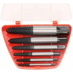 DENUOTOP Extracteurs De Tarauds RT-Q06 6 Pièces Extracteur De Vis De Boulon Endommagé Facile à Retirer Extracteurs De Vis Cassés Ensemble Outil De Retrait Avec Boîte De Rangement Pour Goujons De Tuya 11 DENUOTOP Extracteurs De Tarauds RT-Q06 6 Pièces Extracteur De Vis De Boulon Endommagé Facile à Retirer Extracteurs De Vis Cassés Ensemble Outil De Retrait Avec Boîte De Rangement Pour Goujons De Tuya -Fischer Boutique 60008437 5