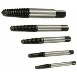 5Pcs Extracteur De Vis Endommagé,HSS Extracteur Vis Réglage Fixé Pour Endommagé Ménagepratique, Acier,Goujons,Boulons Cassés 1/8", 1/4", 5/16", 7/16", 9/16 -Fischer Boutique 60935406 4