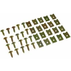 20x Agrafe De Carrosserie Carénage Capotage 5mm Avec Vis M5x15mm Moto Scooter Voiture Tracteur