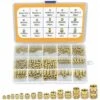 RHAFAYRE Insert Fileté, 300 Pièces Inserts D'écrou M2, M2,5, M3, M4, M5, M6 Insert Fileté Filetage Femelle Écrous Moletés En Laiton Douilles Filetées Insert Moleté Laiton Pour Plastique Bois Impressio -Fischer Boutique 63763698 1