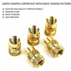 RHAFAYRE Insert Fileté, 300 Pièces Inserts D'écrou M2, M2,5, M3, M4, M5, M6 Insert Fileté Filetage Femelle Écrous Moletés En Laiton Douilles Filetées Insert Moleté Laiton Pour Plastique Bois Impressio 11 RHAFAYRE Insert Fileté, 300 Pièces Inserts D'écrou M2, M2,5, M3, M4, M5, M6 Insert Fileté Filetage Femelle Écrous Moletés En Laiton Douilles Filetées Insert Moleté Laiton Pour Plastique Bois Impressio -Fischer Boutique 63763698 5