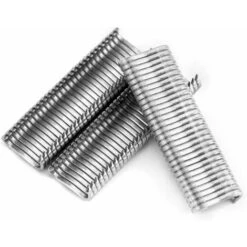 DENUOTOP 1200 Pièces Agrafes De Grillage Galvanisées, Pour Cages Pour Animaux De Compagnie, Clôtures -Fischer Boutique 64075217 3