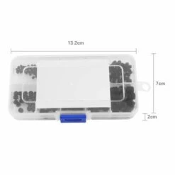 240pcs Vis Sans Tête Hexagonale,Assortiment Kit De Noir Acier Allié Douille Hex Vis-pointeau 9 240pcs Vis Sans Tête Hexagonale,Assortiment Kit De Noir Acier Allié Douille Hex Vis-pointeau -Fischer Boutique 64097176 3