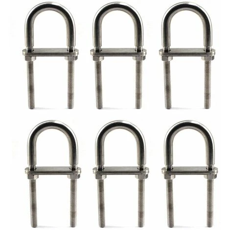 M6x90 U Bolt Boulon En Acier Inoxydable 304 (6 Pièces),Arcenciél 3 M6x90 U Bolt Boulon En Acier Inoxydable 304 (6 Pièces),Arcenciél