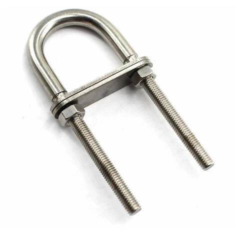 M6x90 U Bolt Boulon En Acier Inoxydable 304 (6 Pièces),Arcenciél 4 M6x90 U Bolt Boulon En Acier Inoxydable 304 (6 Pièces),Arcenciél – Image 2