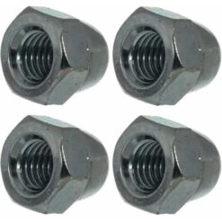 4x Ecrou Borgne Hexagonal M16 Acier Zingué DIN 1587