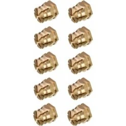10x Manchon D'écartement Laiton M6 X 8mm Longueur 12mm Meuble Bois Insert Vis écrou