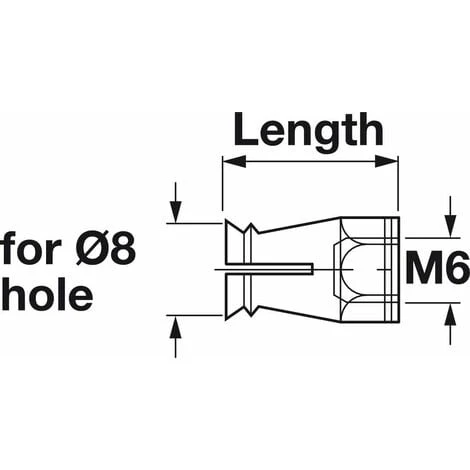 10x Manchon D'écartement Laiton M6 X 8mm Longueur 12mm Meuble Bois Insert Vis écrou 4 10x Manchon D'écartement Laiton M6 X 8mm Longueur 12mm Meuble Bois Insert Vis écrou – Image 2