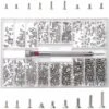 500 Pièces Kit De Vis De Réparation Minuscule Micro, M1.2 M1.4 M2 Micro Vis De Réparation, Kit D'Assortiment De Petites Vis En Acier Inoxydable Avec Tournevis, Argent -Fischer Boutique 66578917 1