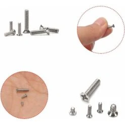 500 Pièces Kit De Vis De Réparation Minuscule Micro, M1.2 M1.4 M2 Micro Vis De Réparation, Kit D'Assortiment De Petites Vis En Acier Inoxydable Avec Tournevis, Argent -Fischer Boutique 66578917 4