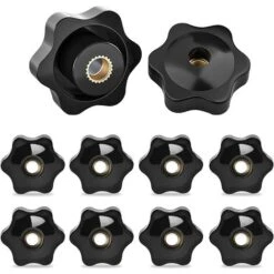 M10 Filetage Femelle De Serrage De Bouton,10 PiĂšces Ătoile TĂȘte Ăcrous De Serrage Bouton Boutons De Serrage De Filetage M10 De Serrage Pour Machines Ăquipement Industriel Equipment-38mm,YeuriĂ©