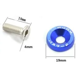 10 Rondelles En Aluminium Anodisé M6 Pour Voiture (bleu),Yeurié -Fischer Boutique 68540278 3