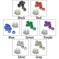 10 Rondelles En Aluminium Anodisé M6 Pour Voiture (bleu),Yeurié -Fischer Boutique 68540278 4