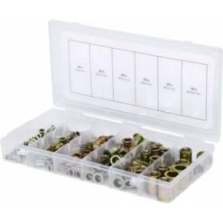 KS TOOLS Assortiment De Rivets Filetes Acier, M3x9mm-M10x21mm, 150 Pcs - 970.0610