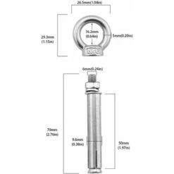 Déstockage Boulons à Expansion M6 X 70mm Manchon En Acier Boulon à œil 304 Inoxydable Expansion Du Béton Ancrage Vis à Oeil Chevilles Boulons 5-Pack 11 Déstockage Boulons à Expansion M6 X 70mm Manchon En Acier Boulon à œil 304 Inoxydable Expansion Du Béton Ancrage Vis à Oeil Chevilles Boulons 5-Pack -Fischer Boutique 69252045 5