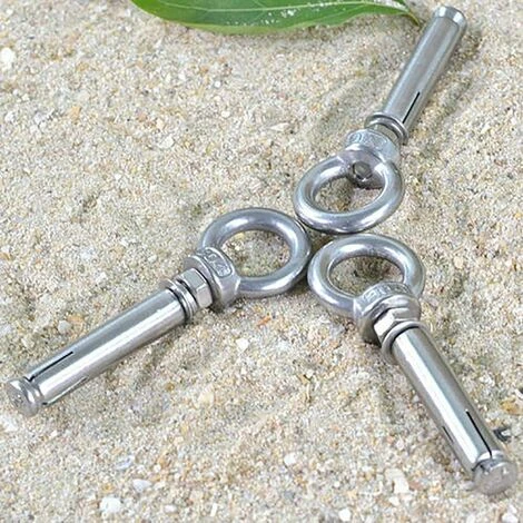 Déstockage Boulons à Expansion M6 X 100mm Manchon En Acier Boulon à œil 304 Inoxydable Expansion Du Béton Ancrage Vis à Oeil Chevilles Boulons 2-Pack 6 Déstockage Boulons à Expansion M6 X 100mm Manchon En Acier Boulon à œil 304 Inoxydable Expansion Du Béton Ancrage Vis à Oeil Chevilles Boulons 2-Pack – Image 4