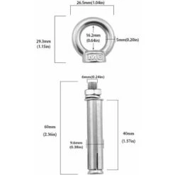 Déstockage Boulons à Expansion M6 X 60mm Manchon En Acier Boulon à œil 304 Inoxydable Expansion Du Béton Ancrage Vis à Oeil Chevilles Boulons 5-Pack 11 Déstockage Boulons à Expansion M6 X 60mm Manchon En Acier Boulon à œil 304 Inoxydable Expansion Du Béton Ancrage Vis à Oeil Chevilles Boulons 5-Pack -Fischer Boutique 69254066 5