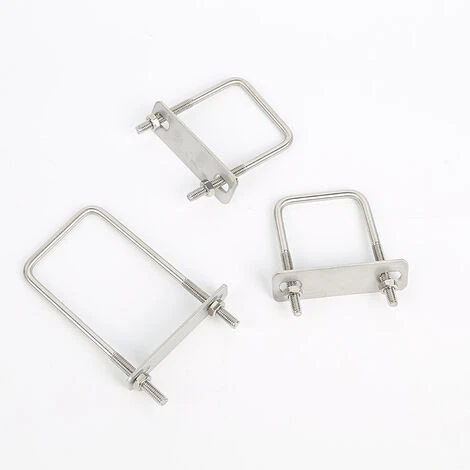 Lot De 4 Boulons D'arrimage Carrés En U En Acier Inoxydable 304 M6 X 40 X 80 Mm,Yeurié 3 Lot De 4 Boulons D'arrimage Carrés En U En Acier Inoxydable 304 M6 X 40 X 80 Mm,Yeurié