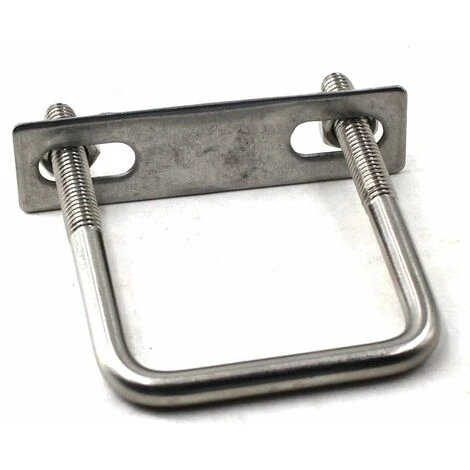 Lot De 4 Boulons D'arrimage Carrés En U En Acier Inoxydable 304 M6 X 40 X 80 Mm,Yeurié 6 Lot De 4 Boulons D'arrimage Carrés En U En Acier Inoxydable 304 M6 X 40 X 80 Mm,Yeurié – Image 4