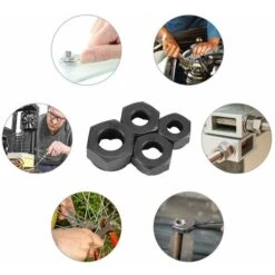 10 Pièces 9-19mm Kit De Coffret D’extracteurs Pour écrous Kit De Détachage D'écrou Douille Extracteur De Boulon Vis De Démontage Extracteur Enlèvement Set Outils De Filetage -Fischer Boutique 69631044 5