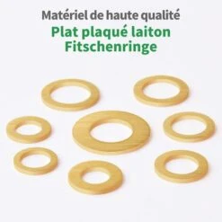 80 Pièces Rondelles Plates En Acier Inoxydable Assortiment Kit, Rondelles En Laiton Massif Pour Charnières De Porte, Charnières De Porte En Boîte D'assortiment -Fischer Boutique 69631048 2