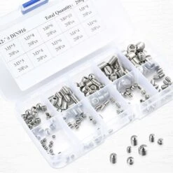 Vis Sans Tete, Vis Pointeau, M3 M4 M5 M6 M8 Vis Sans Tête Conique, Vis Poignee Porte, Kits De Vis à Six Pans Creux, Acier 304 Inoxydable 200 Pcs Lefou -Fischer Boutique 70358890 2