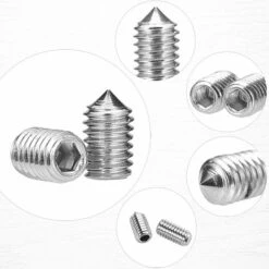 Vis Sans Tete, Vis Pointeau, M3 M4 M5 M6 M8 Vis Sans Tête Conique, Vis Poignee Porte, Kits De Vis à Six Pans Creux, Acier 304 Inoxydable 200 Pcs Lefou -Fischer Boutique 70358890 4