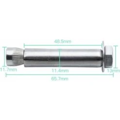 (10 Paquet) Vis D'expansion Boulons à Vis M8 X 60mm 304 Acier Inoxydable EXTRADLES EXTRADSION EXTRADSION SURSEVE DE MANCHE ANCHOR BOLLOR FORTRAGE DE FORMATION HEUVE -Fischer Boutique 71048005 3