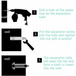 (10 Paquet) Vis D'expansion Boulons à Vis M8 X 60mm 304 Acier Inoxydable EXTRADLES EXTRADSION EXTRADSION SURSEVE DE MANCHE ANCHOR BOLLOR FORTRAGE DE FORMATION HEUVE -Fischer Boutique 71048005 4