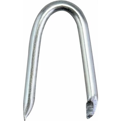 Agrafe Pour Grillage Galvanisée En Forme De U , 24 Mm , Crampons En Acier Galvanisé , Pour Fil De Clôture Fixe , Argent , 500 G 4 Agrafe Pour Grillage Galvanisée En Forme De U , 24 Mm , Crampons En Acier Galvanisé , Pour Fil De Clôture Fixe , Argent , 500 G – Image 2