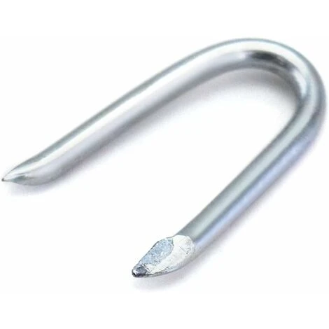 Agrafe Pour Grillage Galvanisée En Forme De U , 24 Mm , Crampons En Acier Galvanisé , Pour Fil De Clôture Fixe , Argent , 500 G 7 Agrafe Pour Grillage Galvanisée En Forme De U , 24 Mm , Crampons En Acier Galvanisé , Pour Fil De Clôture Fixe , Argent , 500 G – Image 5