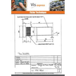Goujon De ROUE M18X57 Filetée Sur 33 Pas De 150 Classe 12.9 Acier Brut Conditionnement: Unitaire -Fischer Boutique 71126468 3