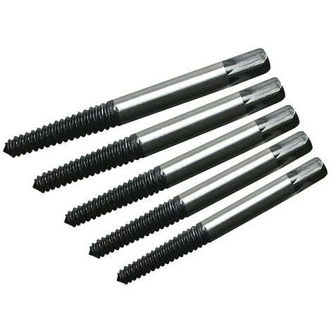 Silverline DA70 Extracteurs De Vis, 5 Pcs - 3 - 18 Mm 3 Silverline DA70 Extracteurs De Vis, 5 Pcs - 3 - 18 Mm
